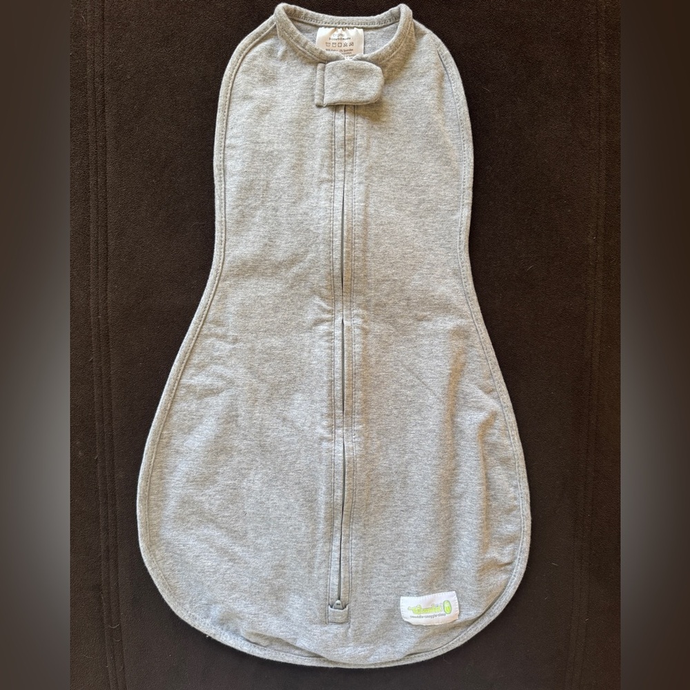 Woombie Original Gray Baby Swaddle Sack